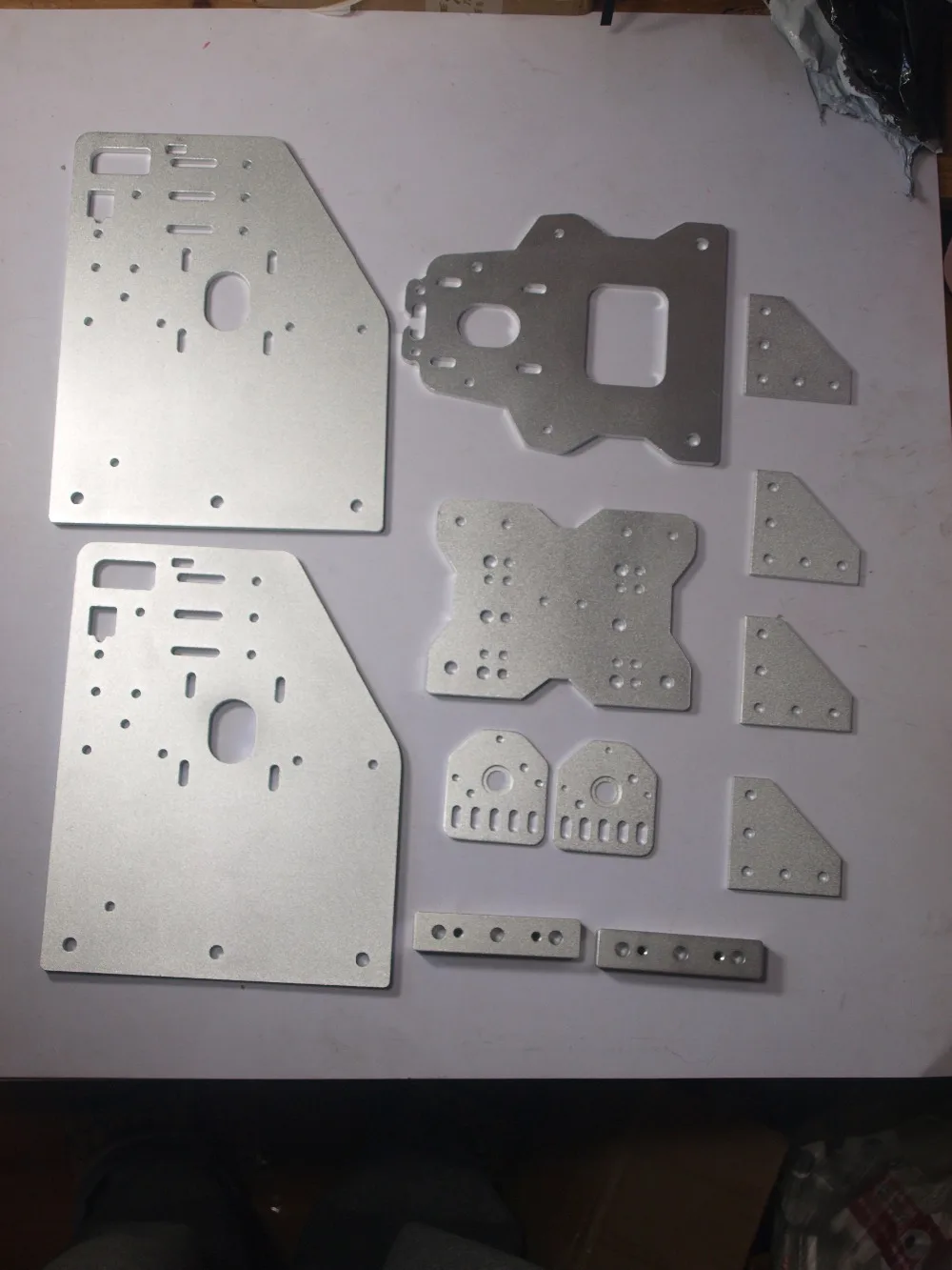 3d printer OX CNC machine parts CNC cut Aluminium Gantry plates kit angle joint plate back X axis/front plate 4-Wheel X Spacer