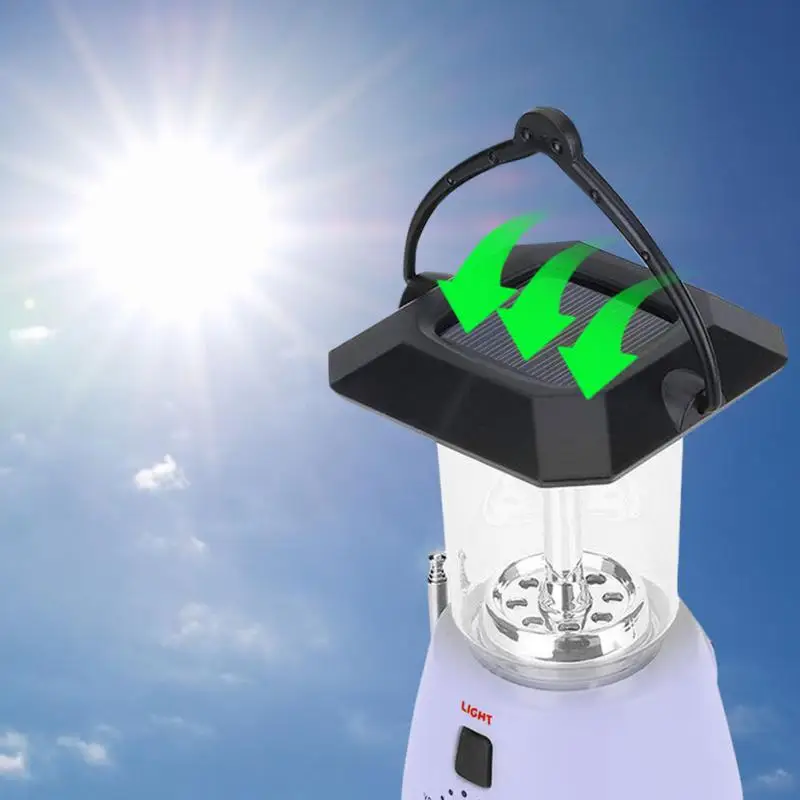 

Hand-cranking Generate Electricity Emergency Radio Camping Light Solar Nightlight Generate Electricity Lamp