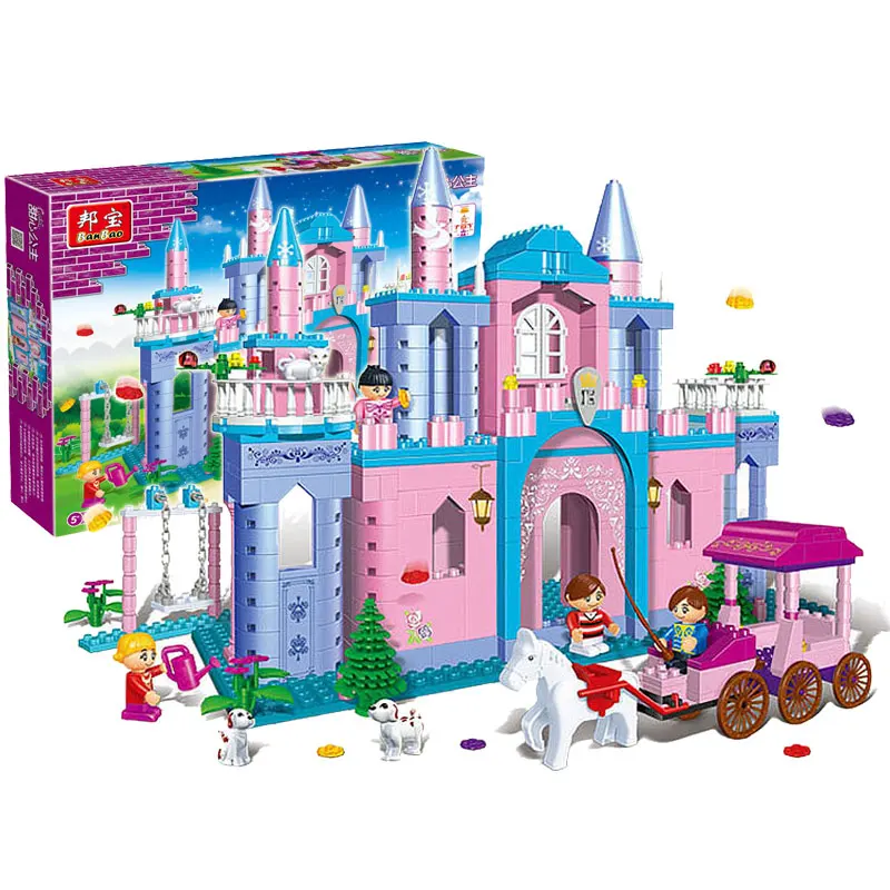 

Learning Education Toy Bricks Banbao Princess Series 8360 Castle 532pcs Building Block Girls Birthday Gift