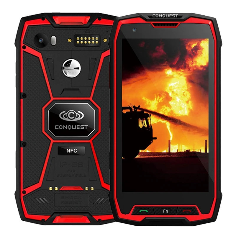 Conquest S9 Android 7,1 MTK6757 Восьмиядерный 6 ГБ+ 128 Гб Смартфон 6000 мАч IP68 Водонепроницаемый отпечаток пальца ID 5,5 дюймов NFC OTG Мобильный телефон