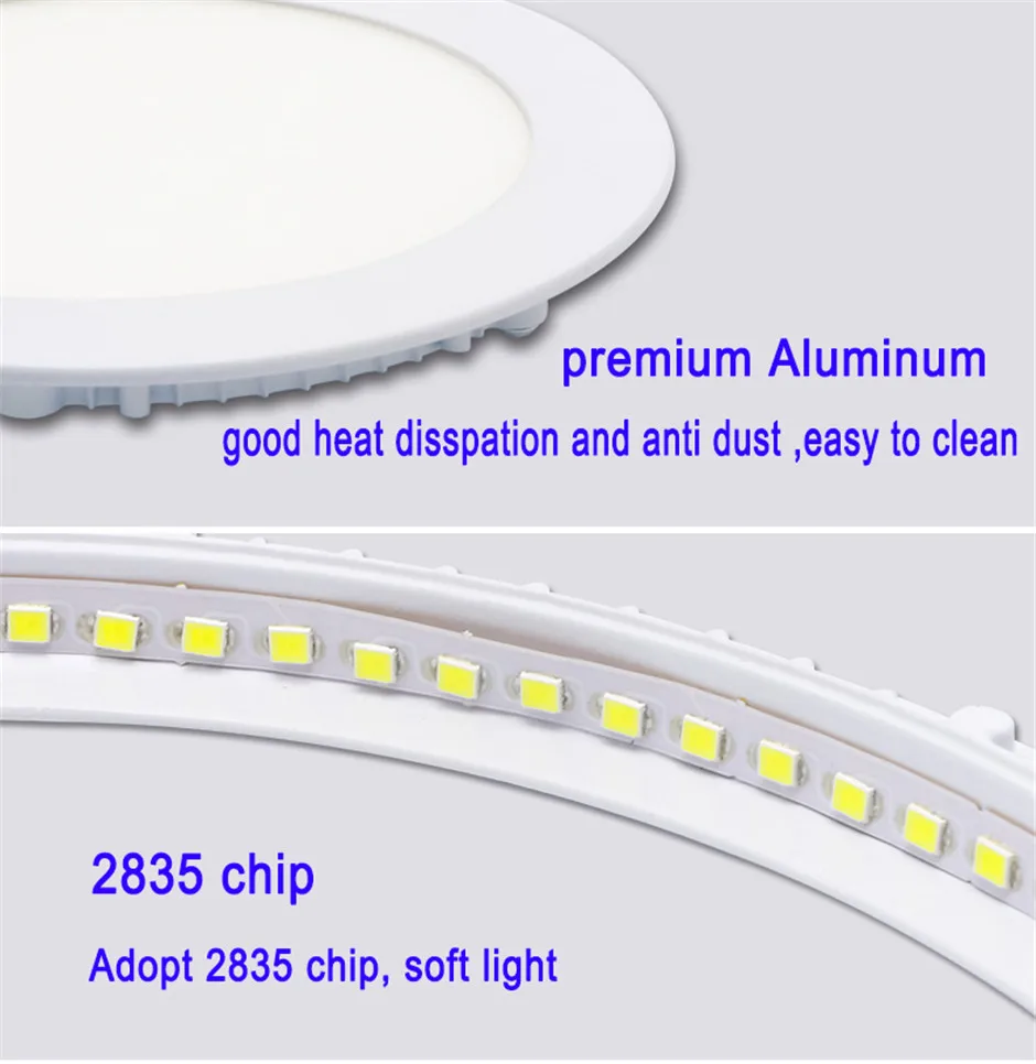 Круглый светодиодный светильник 220 В Точечный светильник ультра тонкие встраиваемые светодиодные светильники освещение в помещении Кухня