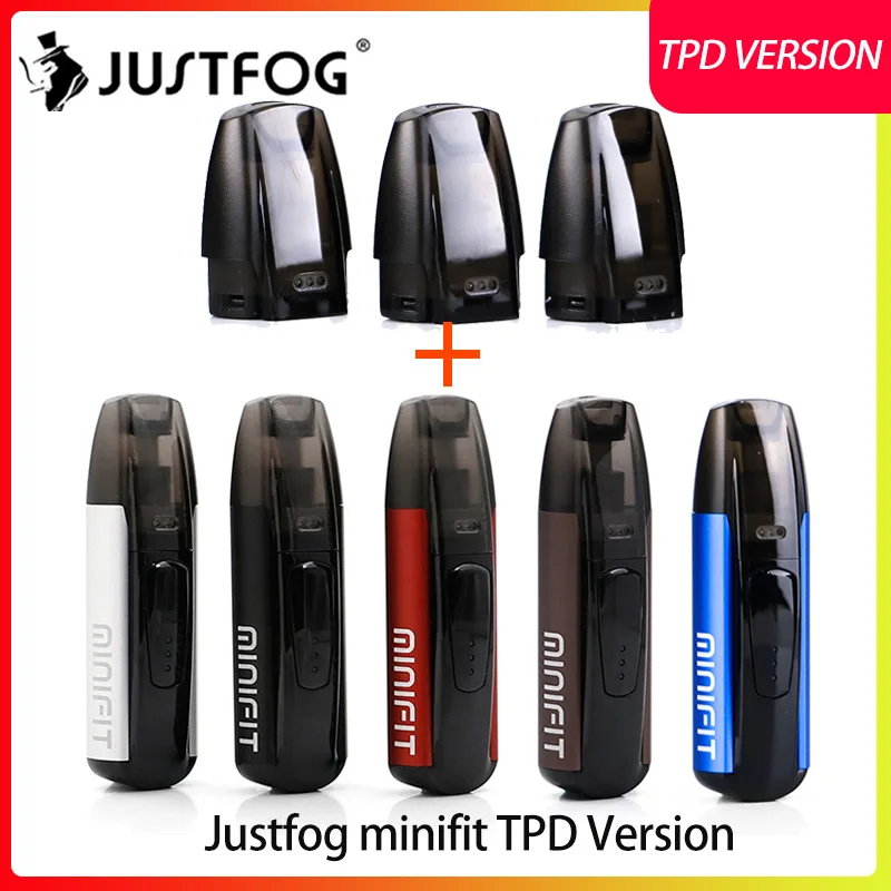 Vape Pod Kit Justfog minifit Kit 370mAh TPD Version Vape Starter Kit & 1.6ohm POD vape accessories vs JUSTfog q16/ karat kit