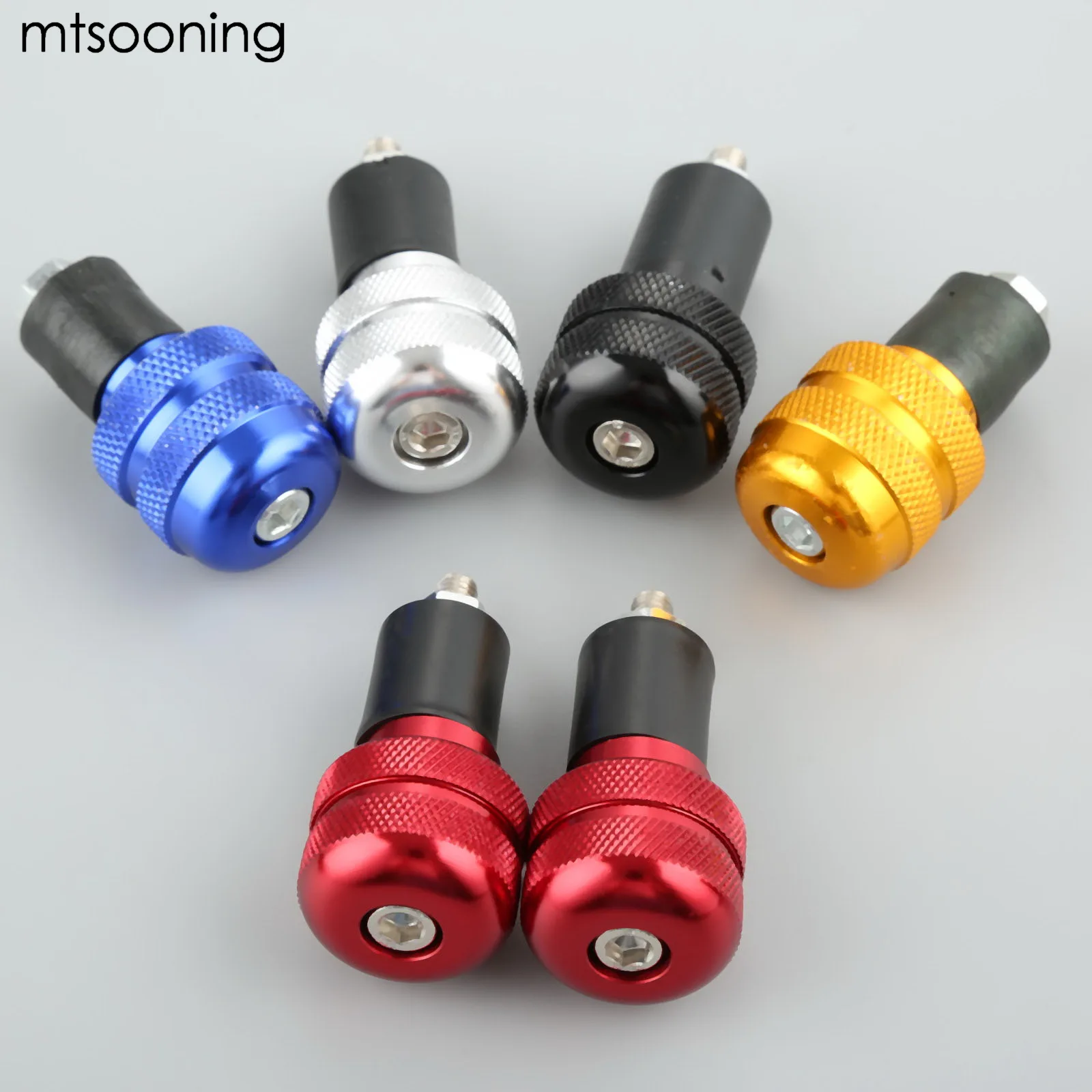 Алюминиевые наконечники для руля mtsooning 7/8 дюйма 22 мм мотоцикла черные ползунка Honda