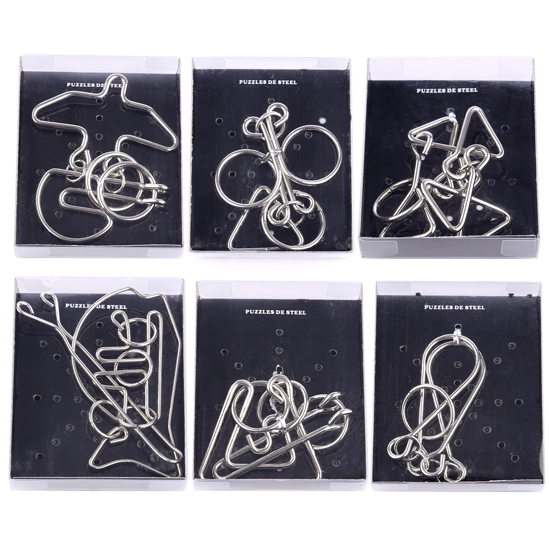24pcs IQ Metal Puzzle Mind Brain Teaser Magic Wire Puzzles Game Toys for Children Adults Kids 3d Metal Puzzle Creative Gifts 24pcs IQ Metal Puzzle Mind Brain Teaser Magic Wire Puzzles Game Toys for Children Adults Kids 3d Metal Puzzle Creative Gifts