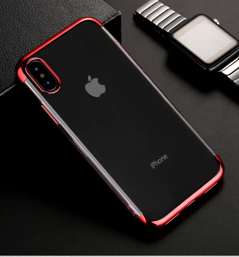 Tpu luxury mobile phone case for iPhone X 8 plus three