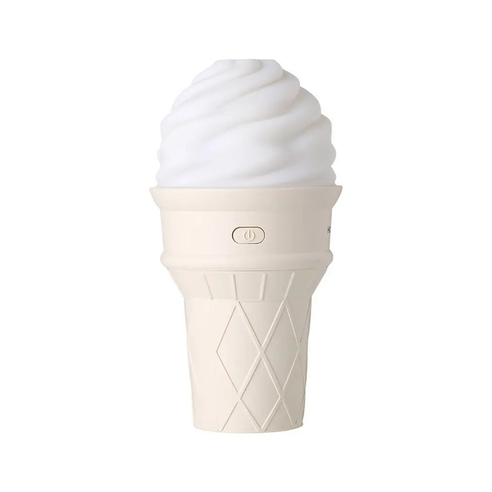 Симпатичные Мороженое увлажняющий лампы увлажнитель Светодиодный увлажнитель воздуха очиститель распылитель освежающий освежитель