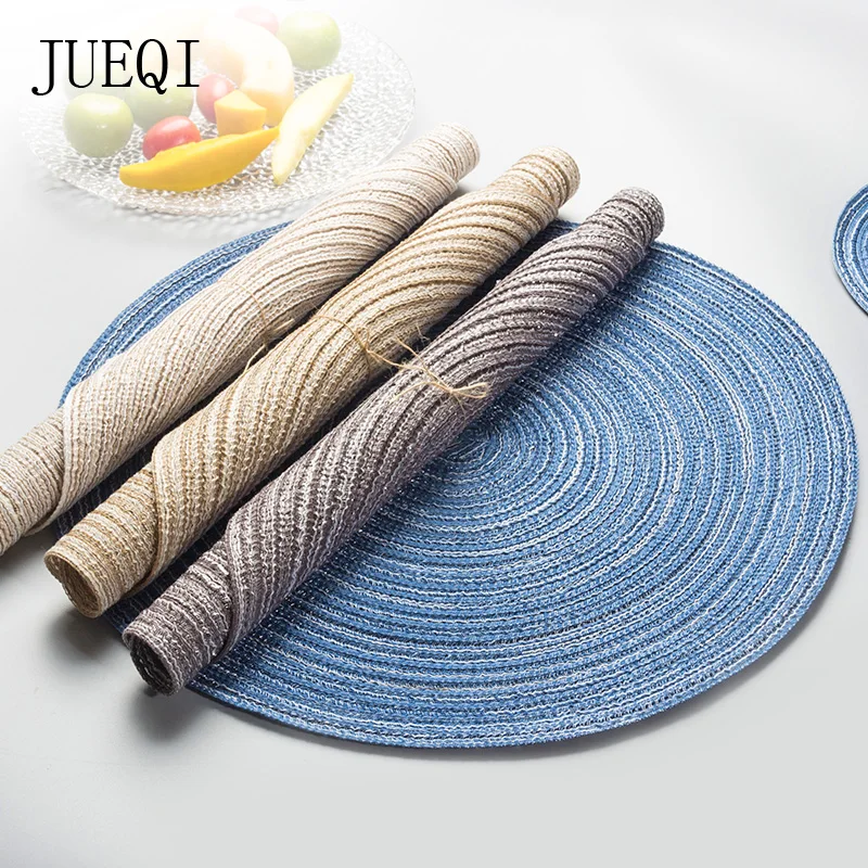 

JueQi 1pcs Placemats PVC Placemat Bar Mat Plate Mat Table Mat Set Kitchen Hot Pads Square Mats Pads