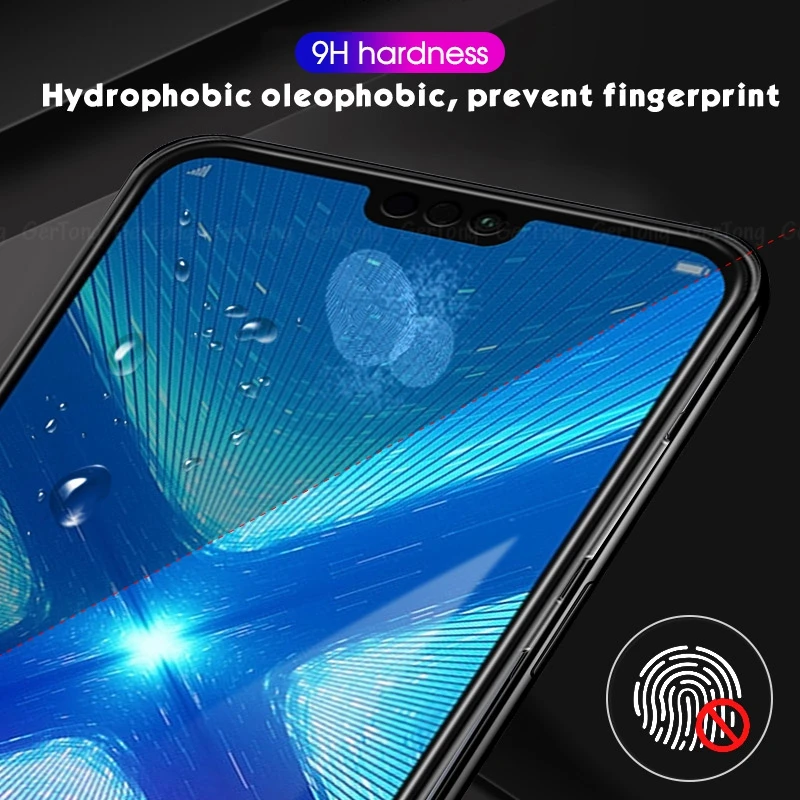 5D закаленное стекло для Honor 7C 7A Pro 8C 8S 8X 10 Lite View 20 полное покрытие Защитная пленка