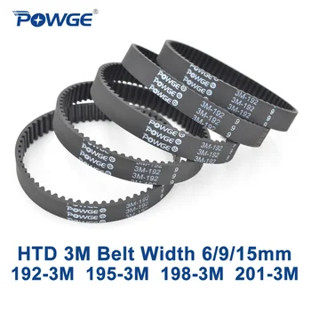 

5pcs/lot HTD 3M Timing belt 195 3M 9 teeth 65 width 9mm length 195mm HTD195-3M-9 Arc teeth rubber HTD3M belt Free shipping