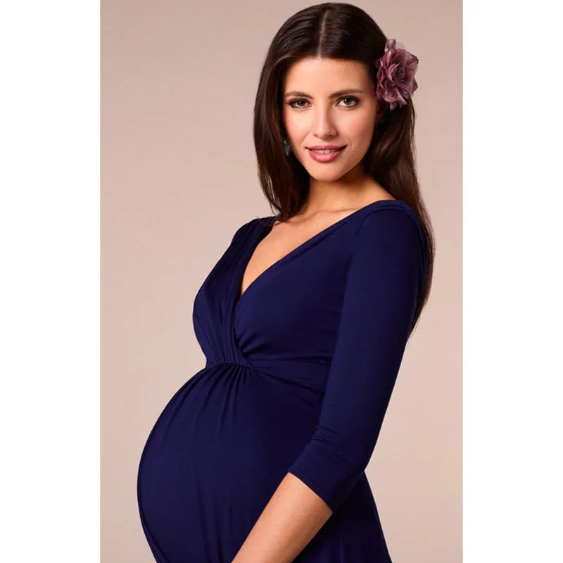 Платья для беременных с v-образным вырезом; Одежда для беременных; платье для беременных; Vestido Embarazada; Одежда для беременных; платья для мам