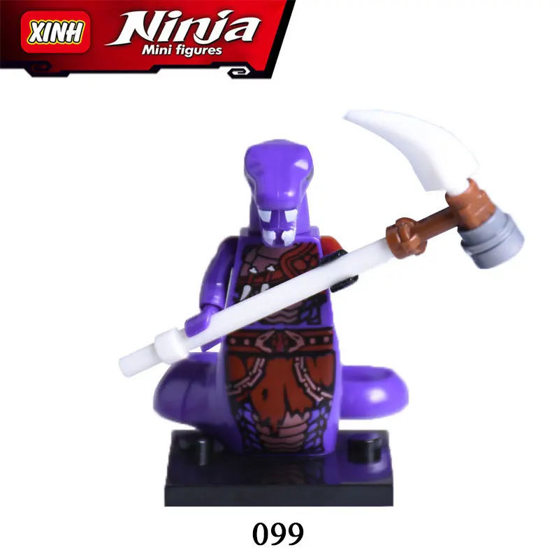 

XINH 099 Ninja Snake Master Chen Minifigures Single Sale Super Heroes Building Blocks Action Figures Bricks Toys For Kids