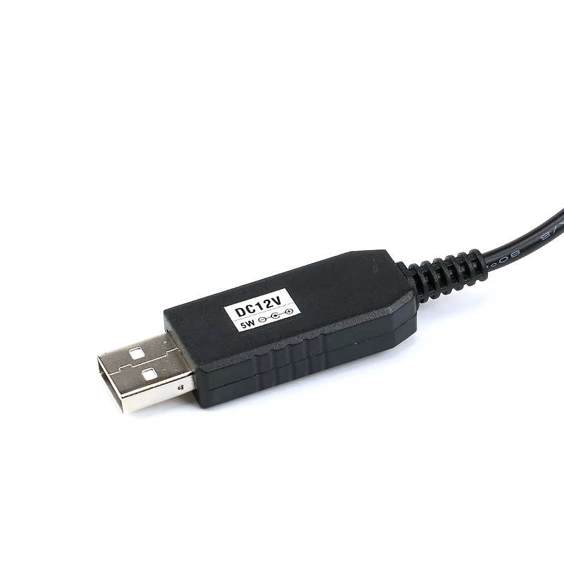 USB DC 5V to DC 12V Step up Cable 5.5x2.1 mm Male Step up Converter For Router (2)