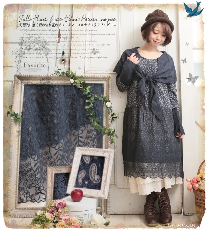 Patchwork lolita boho curto gewaden femmes gothic vintage maxi bayan abiye elbiseleri vestido de festa winter herfst vrouwen dress