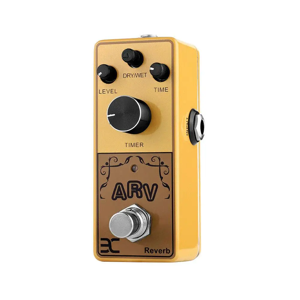 

EX ARV Wooden Guitar Effects Pedal Guitarra Mini Pedal Original Sound Reverb Single Effect Acoustic Guitar Part Accessories