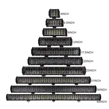 4 ряда 4-44 дюймов светодиодный рабочий светильник бар автомобильный Трактор Лодка внедорожный 4WD 4x4 грузовик внедорожник ATV 12 В 24 В индикатор вождения бампер потолок лампа