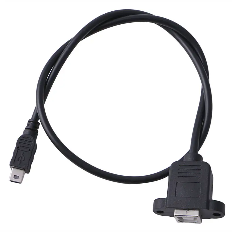 Монтажный кабель для панели принтера + винт Mini USB 5 Pin Male к 2 0 B Jack Female|Кабели