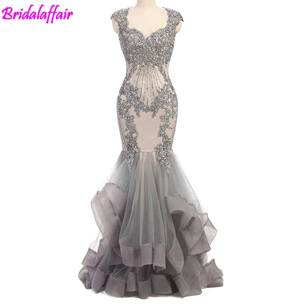 womens silver formal dresses