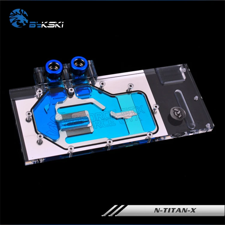 ^Cheap Bykski Full Cover Graphics Card Water Cooling Block use for NIVDIA GTX TITAN-X /GTX980TI Founder EditionGPU Radiator RGB Cooler