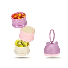Мультяшная Лягушка Коробка для сухого молока чашка для закусок безопасный состав диспенсер бросился контейнер для детского питания конфеты фрукты хранения еды