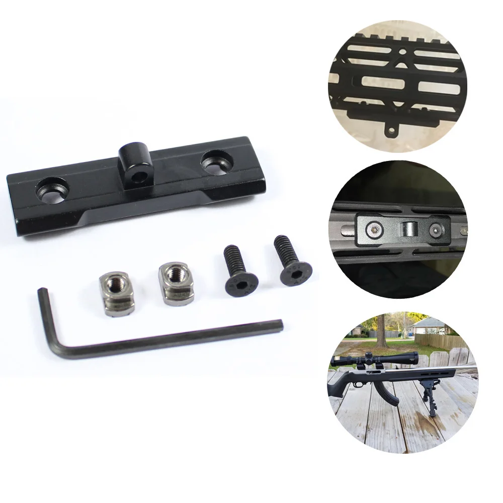 

Tactical Bipod Mount M-lok Bipod Adapter Handguard Rail For Harris Bipods Hunting Aluminum Black