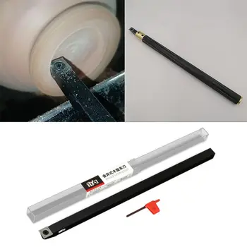 

1Set Durable Metal Wood Turning Tool Chisel Changeable Tungsten Titanium Tip Lathe Tool Insert Cutter 649E
