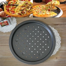 Aomily 14 ''/35 см круглая форма для пиццы с антипригарным покрытием из углеродистой стали камни для пиццы противни для запекания торта блюдо для пирога форма лоток кухонная посуда