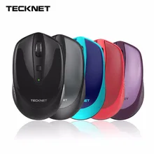TeckNet Omni Mini 2,4G беспроводная мышь, срок службы батареи 18 месяцев, 3 регулируемых уровня dpi: 2000/1500/1000 dpi, нано-приемник
