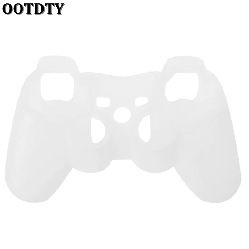 For Sony Playstation 3 Controller Silicone Case Protective Skin Cover Wrap Case for PS3 Controller Joystick Gel Rubber for PS3 - Цвет: Белый