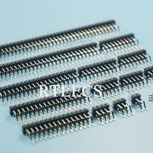 100 шт. 2,54 мм PCB разъем для мужчин двойной ряд Угловые SMT/SMD 2x2 4 Pin на возраст 6, 8, 10, 12 лет 14, 16, 18, 20, 22, 24, 26 28 30; большие размеры 34-40 50 60 80 Pin-код