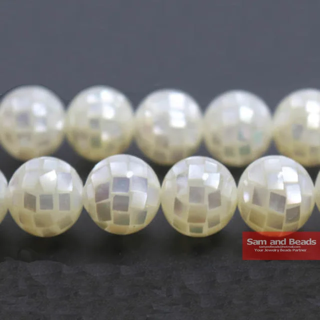 Natural 10mm Round White Abalone Shell Beads For Bracelet Necklace Natural 10mm Round White Abalone Shell Beads For Bracelet Necklace Making 12pcs Lot Asrb03
