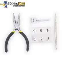 Честный HU64 ключи формы Hu64 Слесарь Ключи формы для Benz изготовление дубликатов ключей HUK слесарный поставить Высокое качество