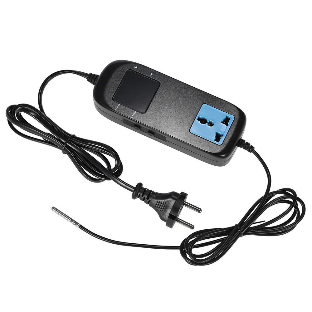 

AC 90V~250V Digital thermometer Breeding Temperature Controller LED Thermoregulator Electronic Thermocouple Thermostat + Socket