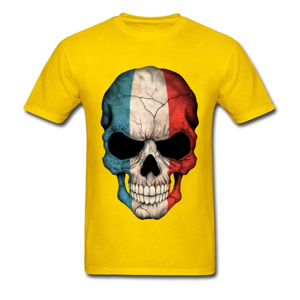 French Flag Skull_yellow