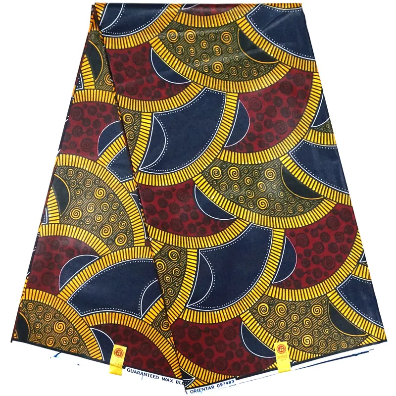 Анкара африканская вощеная ткань принтом восковая ткань настоящий голландский воск принт вощеная ткань нигерийская Свадебная вечеринка платье