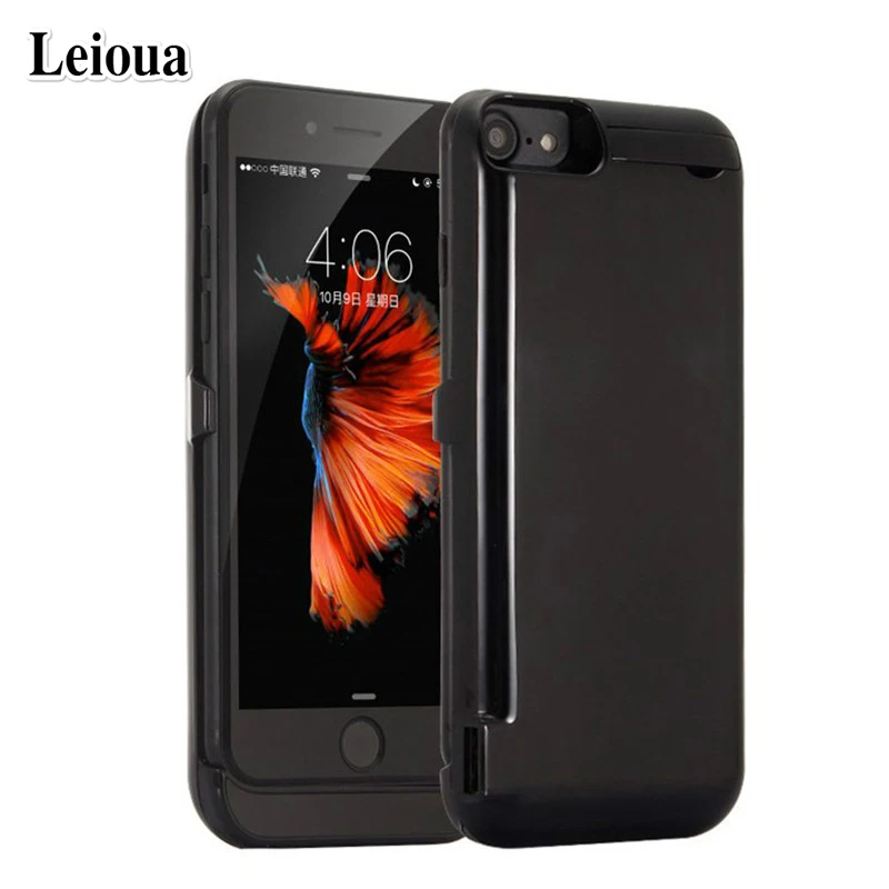 Leioua 10000mah External Portable Power Bank Case For Iphone 7 6 6s 8 Battery Charger CaseFor