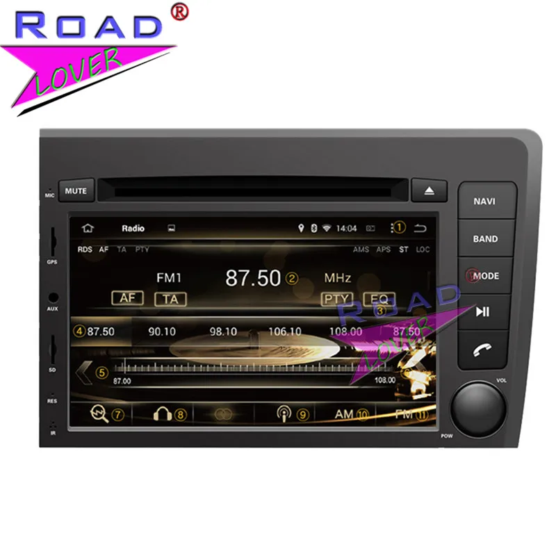 Top Roadlover Android 9.0 Car DVD Player Radio For Volvo S60 V70 2001 2002 2003 2004 New Stereo GPS Navigation Automagnitol Two Din 1