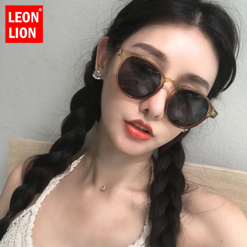 

Leonlion 2019 Classic Vintage Sunglasses Women Tea Eyeglasses Brand Designer Retro UV400 Outdoor Oculos De Sol Masculino