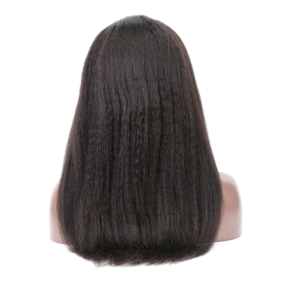 ILARIA Грубые Яки Glueless кружевные передние человеческие волосы парики для черных женщин кудрявые прямые волосы полный 360 кружева передний al парик Детские волосы