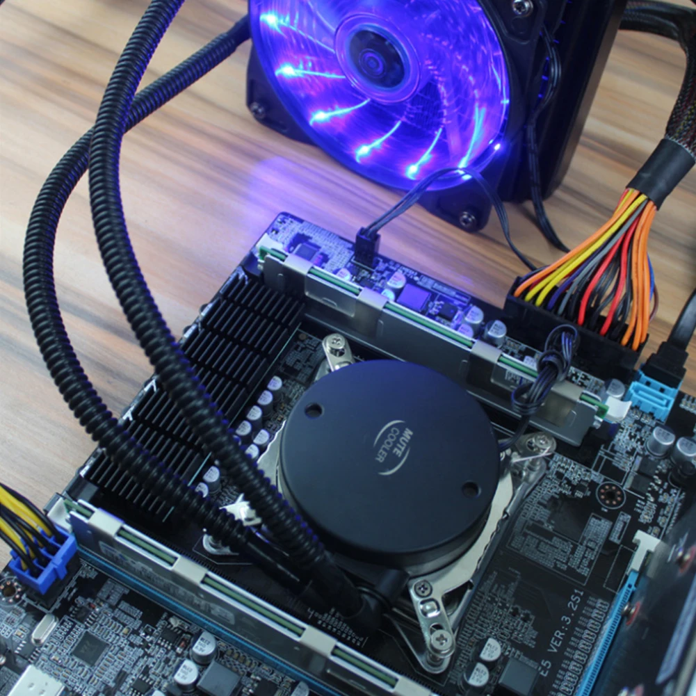 Универсальный 12V pcu радиатор водяного охлаждения ПК кулер cpu бесшумный