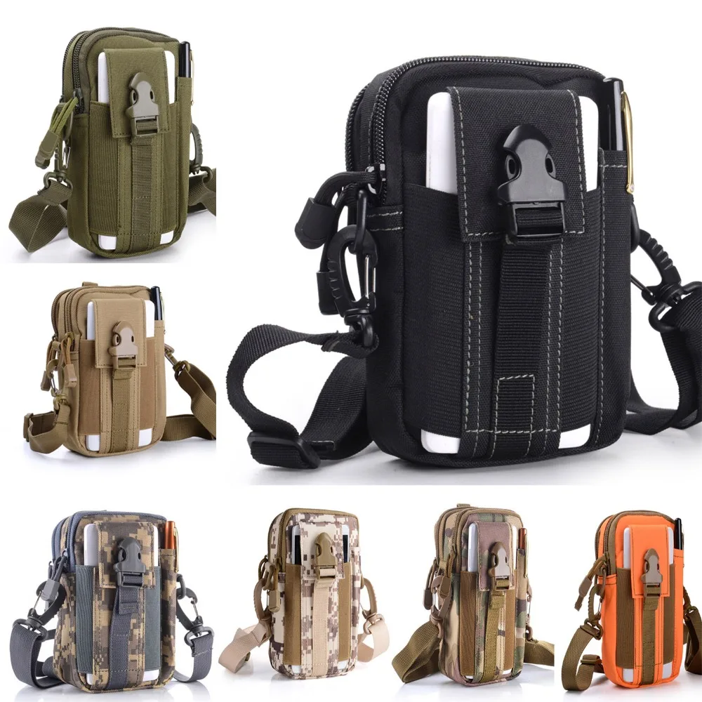 

Pouch EDC Utility Gadget Outdoor Men Waist Bag with Phone Belt Clip Holder Holster for iPhone 6s/7/X Samsung S8