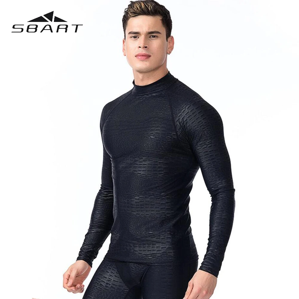 SBART لباس سباحة للرجل طويل كم ملابس السباحة طفح الحرس سريعة الجافة بدلة غطس الغوص السباحة تصفح Rashguard مكافحة الأشعة فوق البنفسجية SBART لباس سباحة للرجل طويل كم ملابس السباحة طفح الحرس سريعة الجافة بدلة غطس الغوص السباحة تصفح Rashguard مكافحة الأشعة فوق البنفسجية