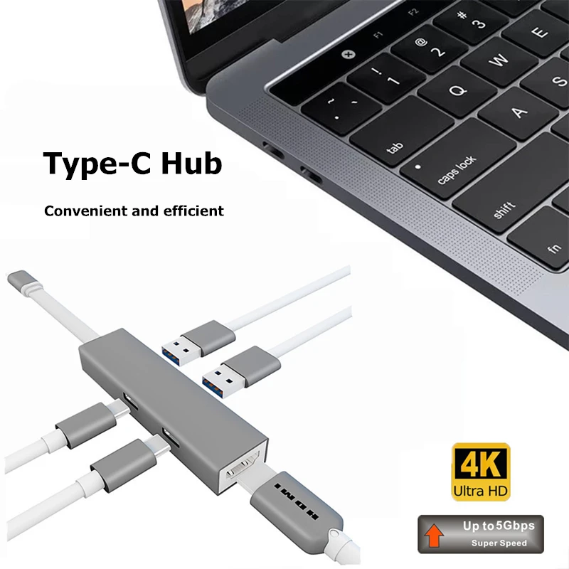 Ранкман Тип C USB C к HDMI тип-c USB 3,0 2,0 конвертер USB 3,1 к HDMI концентратор Кабель-адаптер для Macbook Chromebook samsung S9