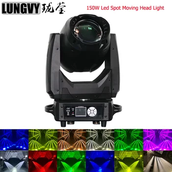 

Free Shipping 150W LED Spot Moving Head Light 13 DMX channel 6800K Professional Stage Effect Dj Night Club Wedding Light