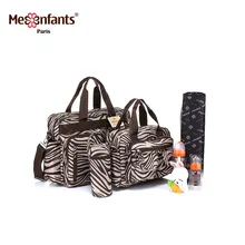Mesenfants 5 шт./компл. печать детские подгузники сумки большой емкости многоразовый подгузник сумка Мать Сумочка для беременных детская коляска сумка