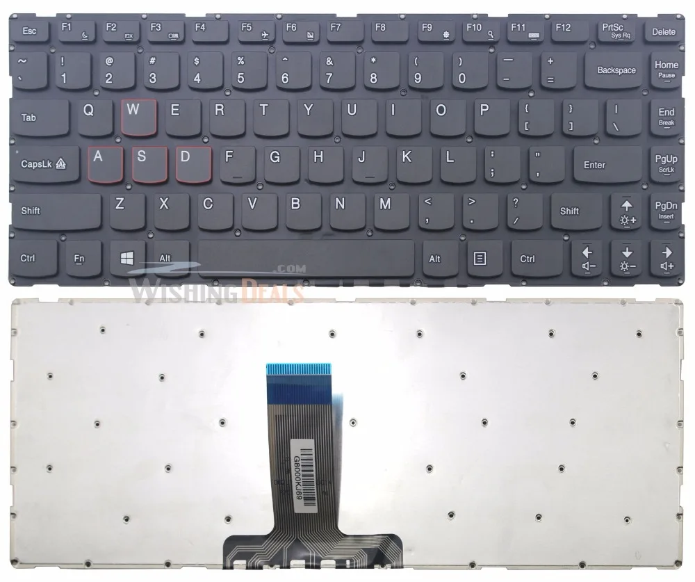 Original New keyboard for Lenovo IdeaPad Y700 14ISK US layout Black