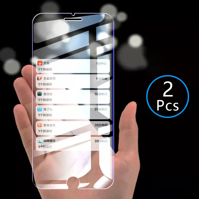 2 шт. закаленное стекло для Iphone 7 8 plus Защитное стекло для экрана Защитная пленка Tremp для Apple I Phone 7plus 8 plus