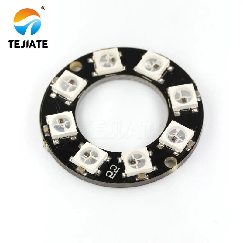 Светодиодное кольцо RGB 8 бит LED s WS2812B 5050 светодиодная кольцевая лампа со