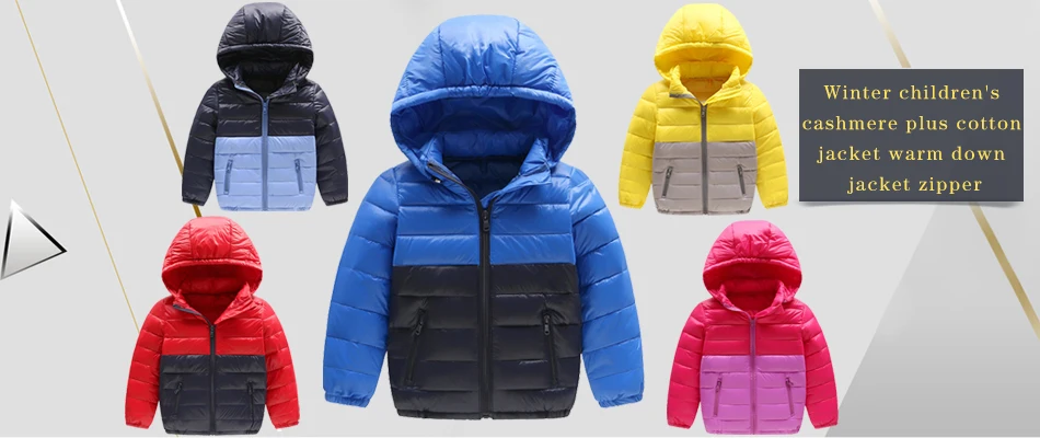 Детский пуховик на осень и зиму на возраст от 3 до 10 лет, хлопковый светильник, хлопковая куртка для мальчиков и девочек теплая модная куртка с буквенным принтом для малышей