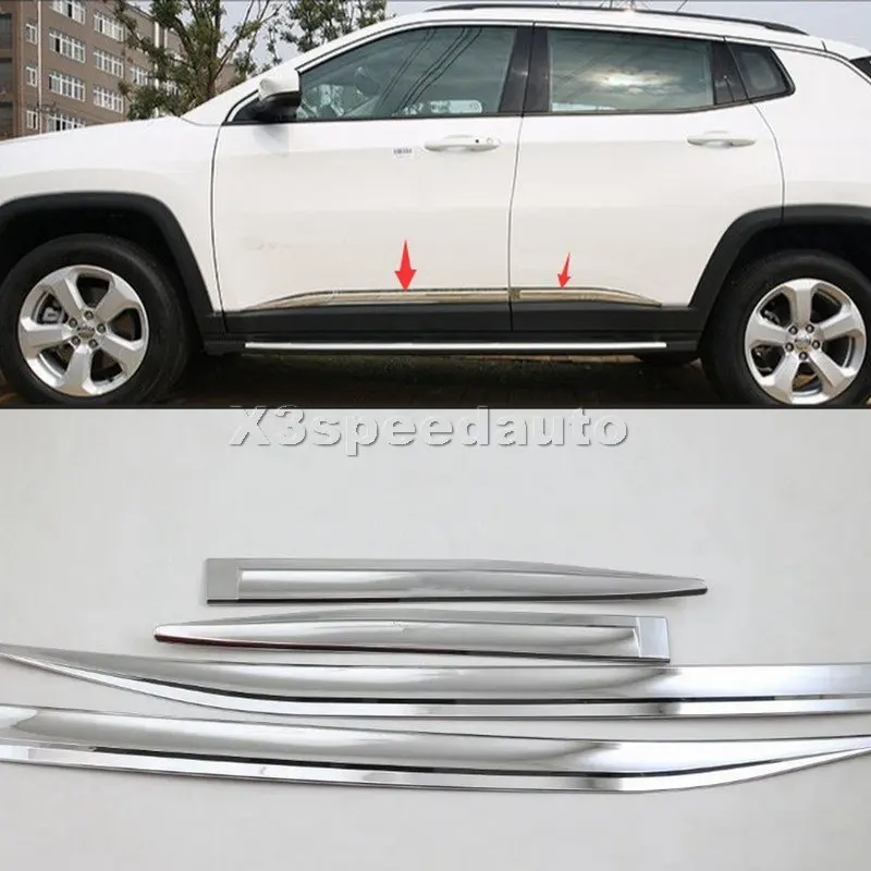 Carstyling For Jeep Compass 20172020 Door Body Side Molding Cover