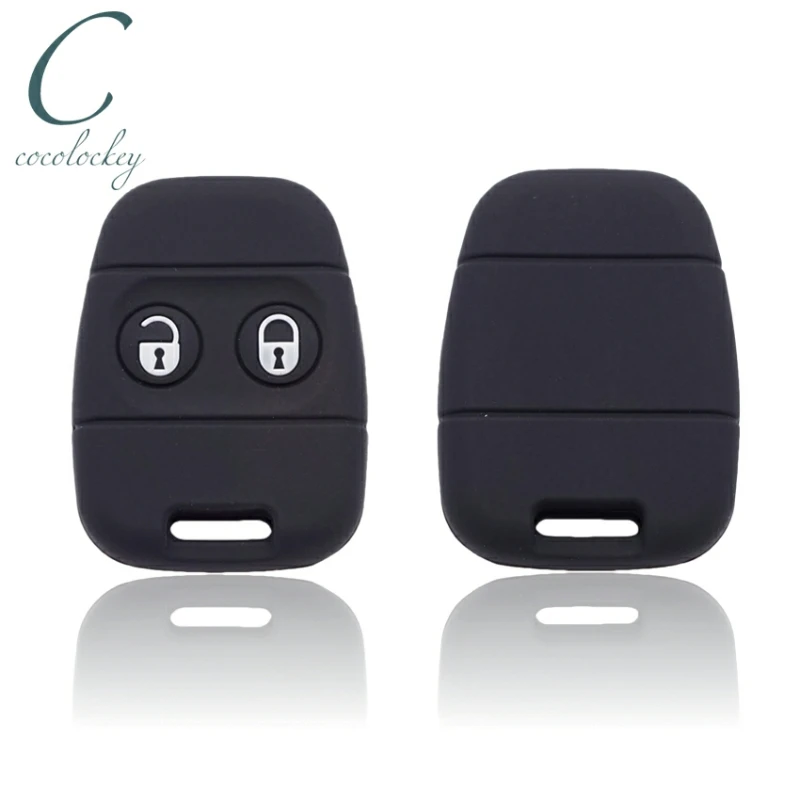 

Cocolockey Rubber Silicone Key Cover Fit for Rover MG Land Rover Defender Freelander 2Buttons Remote Key Alarm Key Case Shell